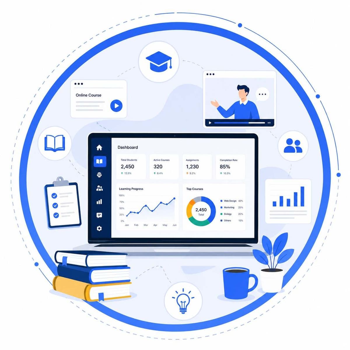 Complete eLearning Platform with Integrated AI Tools